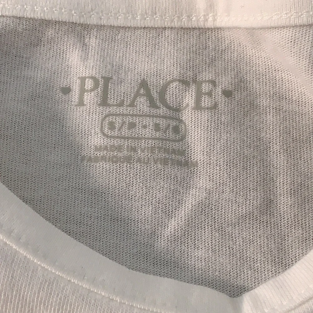 The Children's Place Girls Size Small 5/6 Purple White Basic Layering Tees NWT